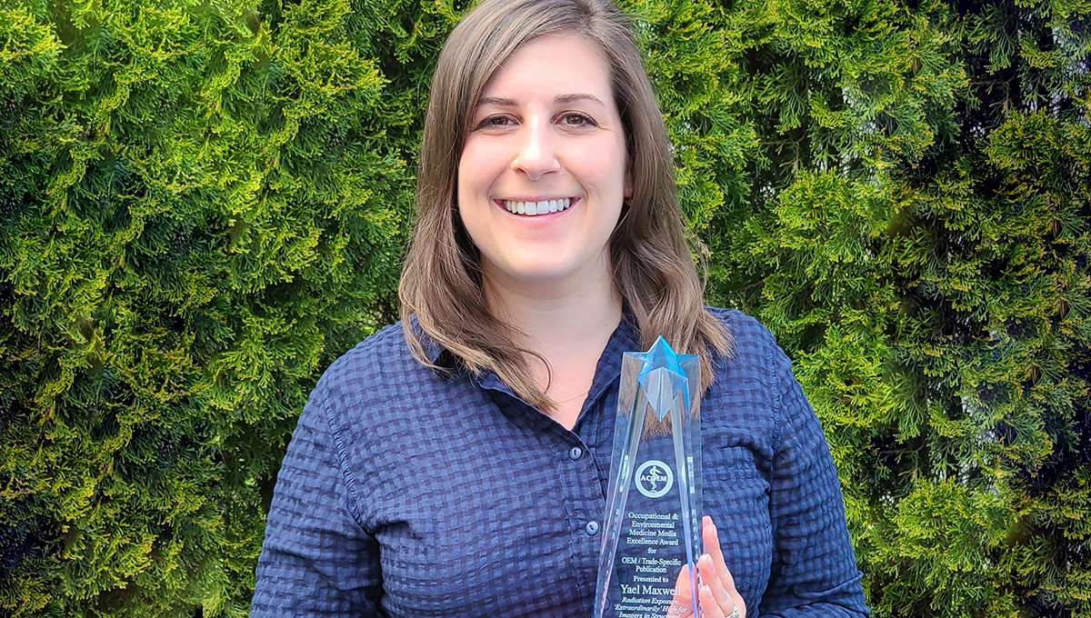 TCTMD’s Yael L. Maxwell Wins Media Excellence Award From ACOEM